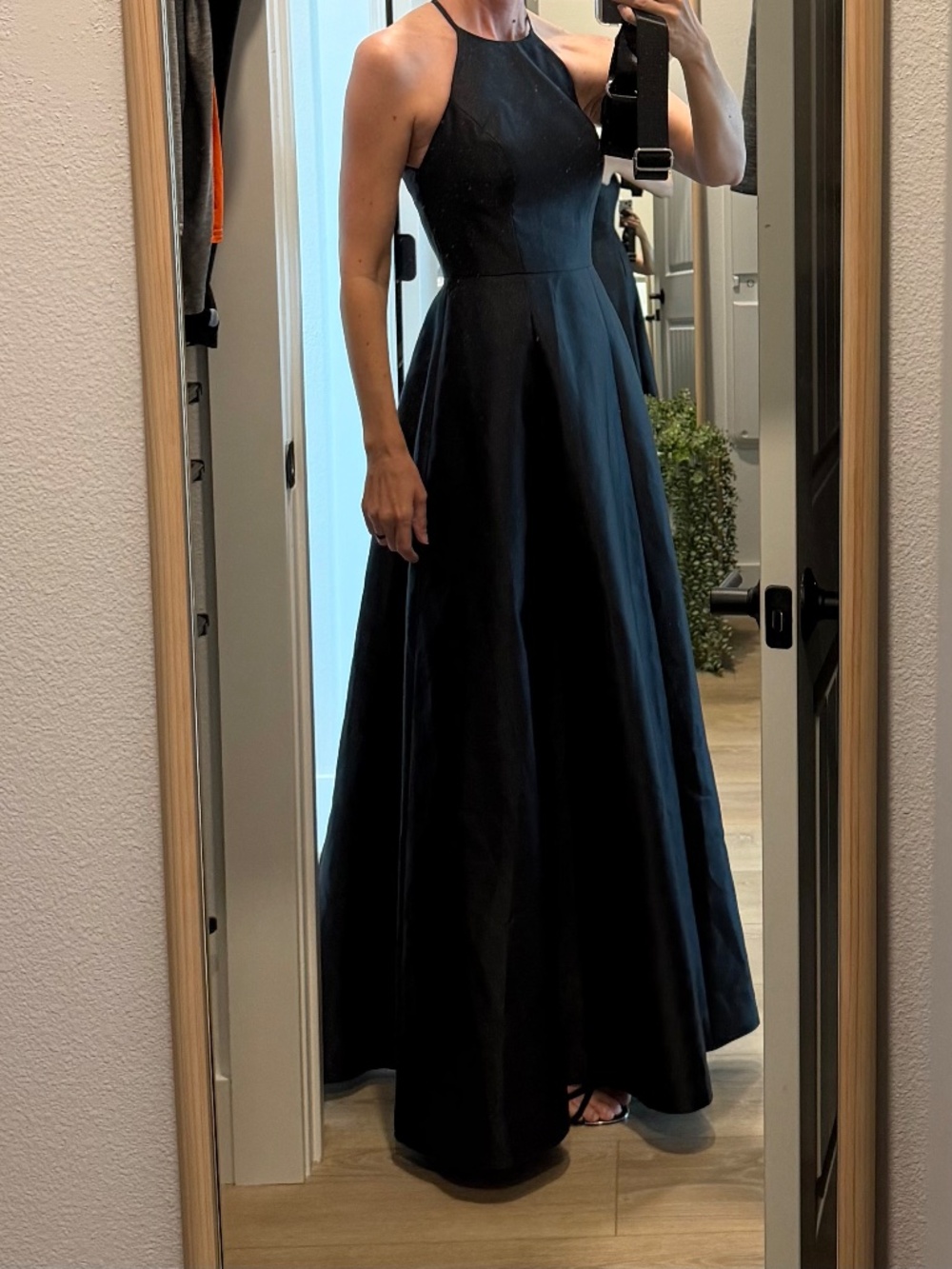 Alfred Sung A line Satin Gown - Picture 7 of 8